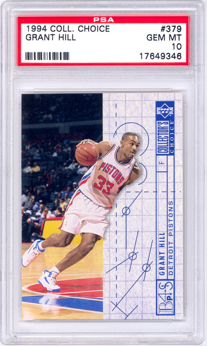 1994-95 Collectors Choice Grant Hill #379 PSA 10
