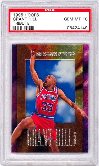 1995-96 Hoops Grant Hill Tribute PSA 10
