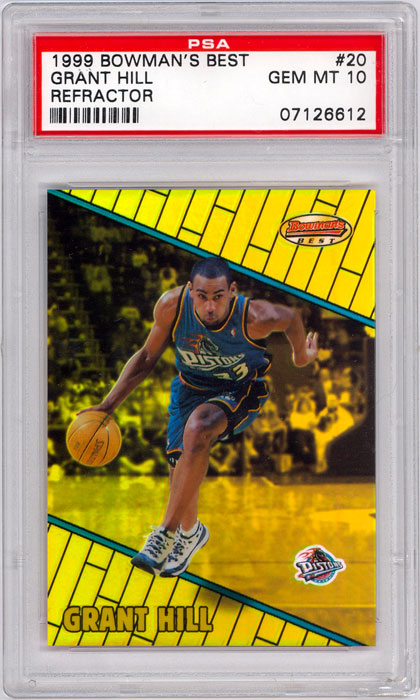 1999-00 Bowmans Best Grant Hill Refractor #20 PSA 10
