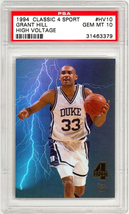1994 Classic 4 Sport Grant Hill High Voltage #HV10 PSA 10
