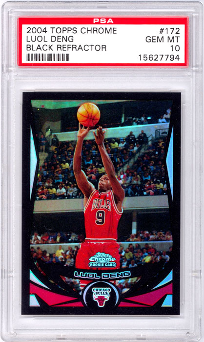 2004-05 Topps Chrome Luol Deng Black Refractor #172 PSA 10
