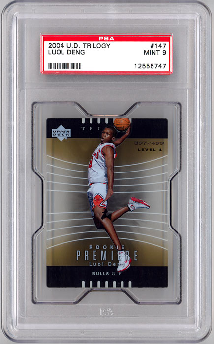 2004-05 UD Trilogy Luol Deng RC #147 /499 PSA 9
