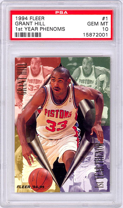 1994-95 Fleer Grant Hill 1st Year Phenoms #1 PSA 10
