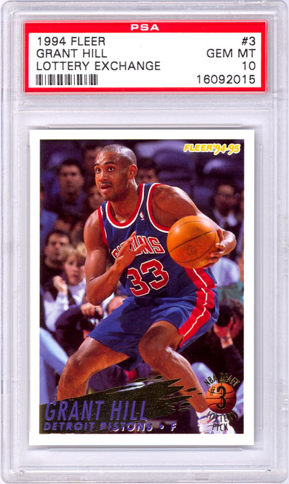 1994-95 Fleer Grant Hill Lottery Exchange #3 PSA 10
