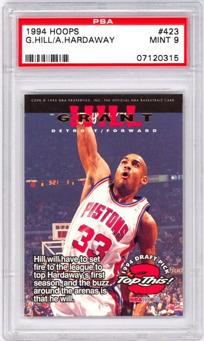 1994-95 Hoops Grant Hill/Anfernee Hardaway #423 PSA 9
