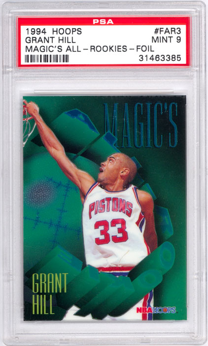 1994-95 Hoops Grant Hill Magics All Rookie Team Foil #FAR3 PSA 9
