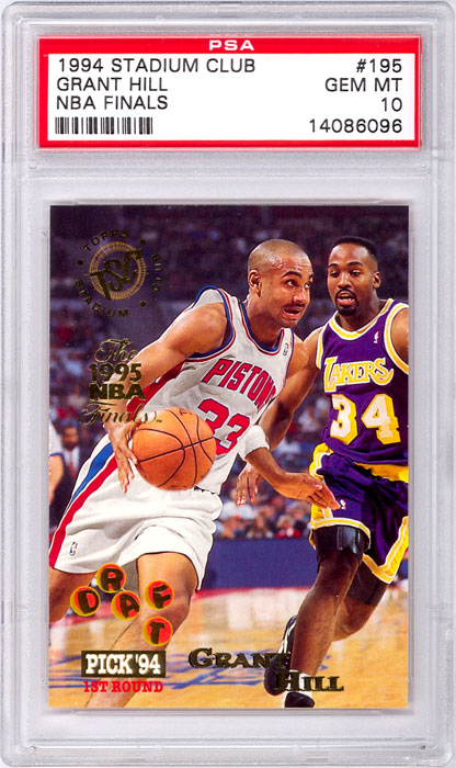 1994-95 Stadium Club Grant Hill NBA Finals #195 PSA 10
