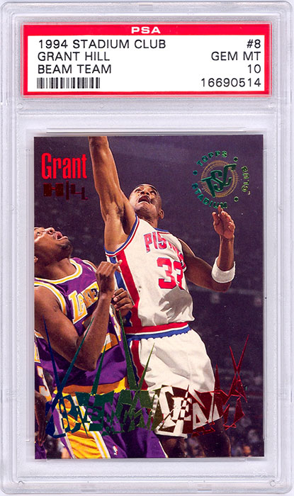 1994-95 Stadium Club Grant Hill Beam Team #8 PSA 10
