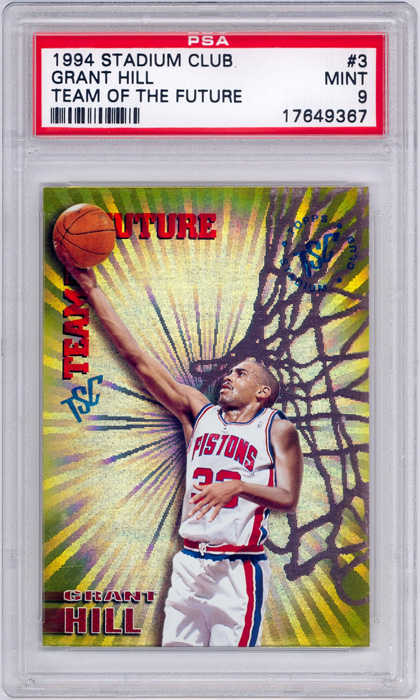 1994-95 Stadium Club Grant Hill Team Of The Future #3 PSA 9
