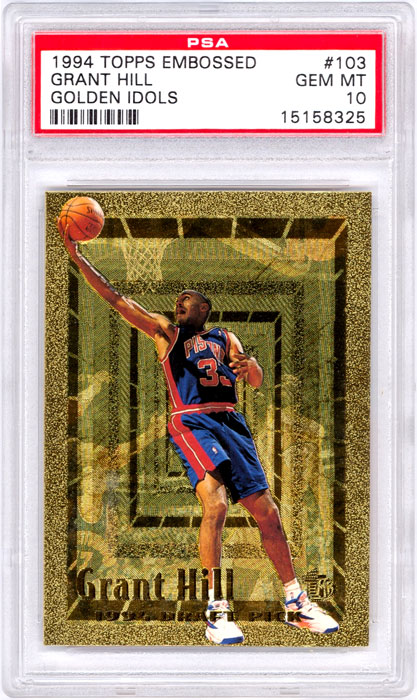 1994-95 Topps Embossed Grant Hill Golden Idol #103 PSA 10
Keywords: 1994-95 Topps Embossed Grant Hill Golden Idol #103 PSA 10