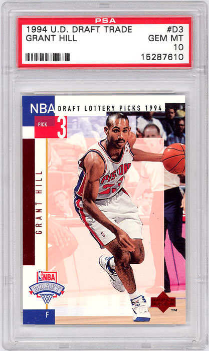 1994-95 Upper Deck Grant Hill Draft Trade #D3 PSA 10
