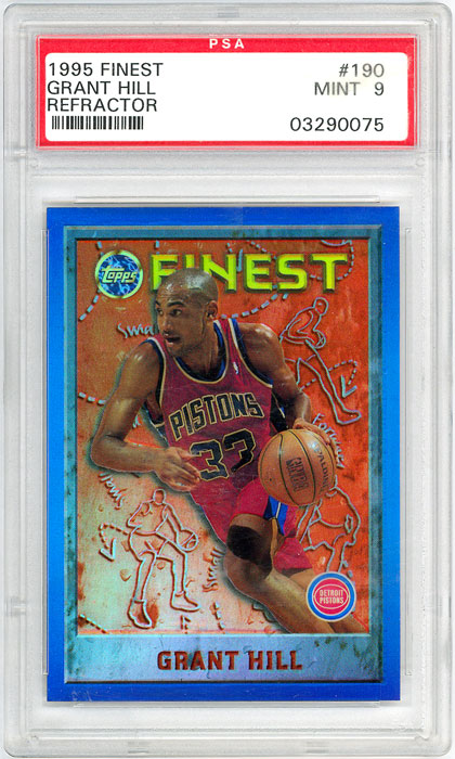 1995-96 Finest Grant Hill Refractor #190 PSA 9
