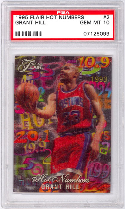 1995-96 Flair Grant Hill Hot Numbers #2 PSA 10
