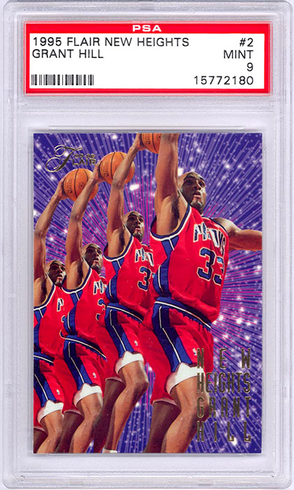 1995-96 Flair Grant Hill New Heights #2 PSA 9
