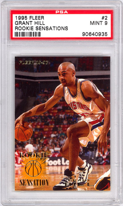 1995-96 Fleer Grant Hill Rookie Sensations #2 PSA 9
