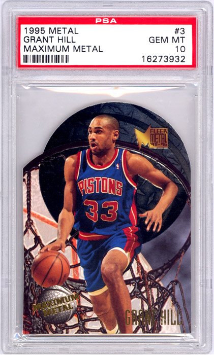 1995-96 Metal Grant Hill Maximum Metal #3 PSA 10
