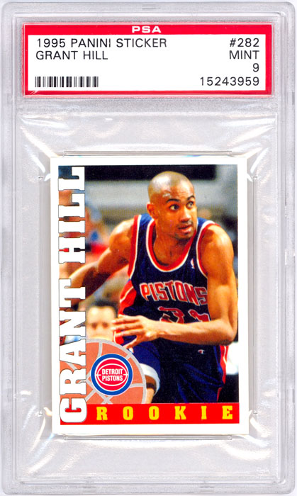 1995-96 Panini Sticker Grant Hill #282 PSA 9
