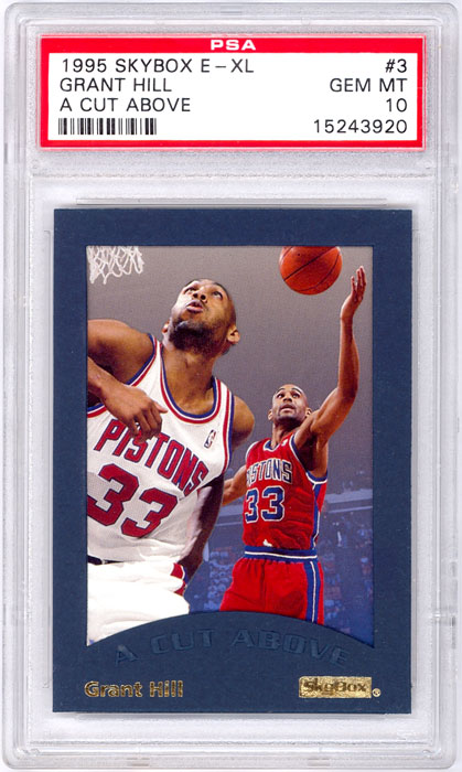 1995 Skybox E-XL Grant Hill A Cut Above #3 PSA 10
