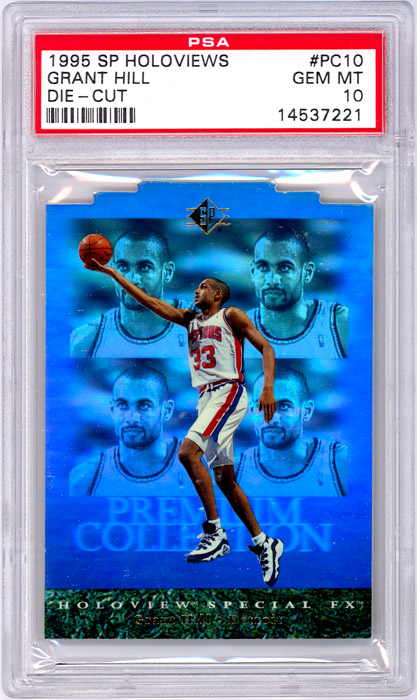 1995-96 SP Grant Hill Holoviews Diecut #PC10 PSA 10
