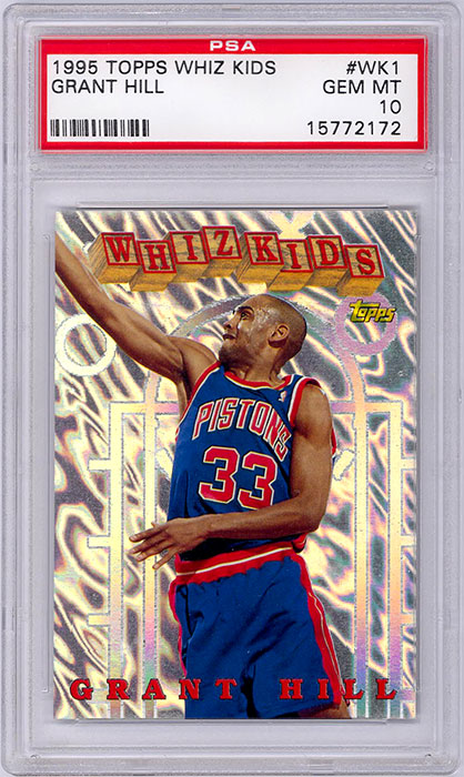 1995-96 Topps Grant Hill Whiz Kids #WK1 PSA 10
