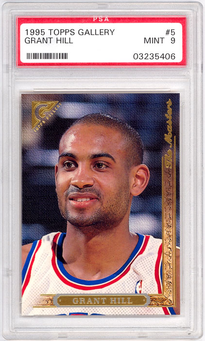 1995-96 Topps Gallery Grant Hill #5 PSA 9
