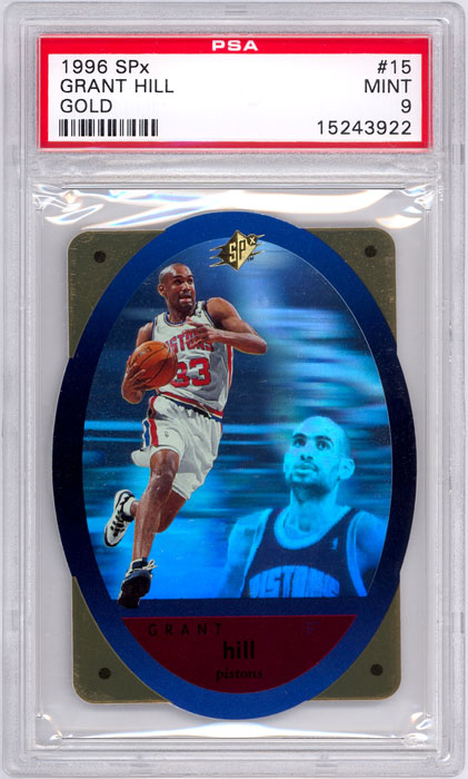 1996 SPx Grant Hill Gold #15 PSA 9
