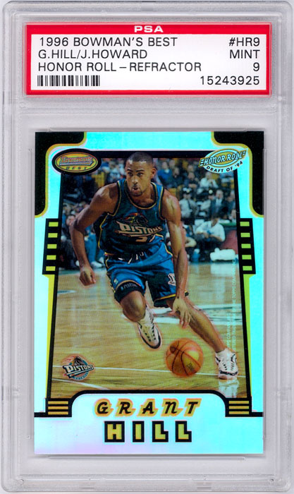 1996-97 Bowmans Best Grant Hill/Juwan Howard Honor Roll Refractor #HR9 PSA 9
