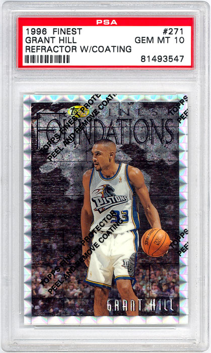 1996-97 Finest Grant Hill Refractor #271 PSA 10
