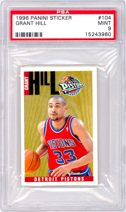 1996-97 Panini Sticker Grant Hill #104 PSA 9
