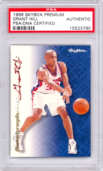 1996-97 Skybox Premium Grant Hill Autographics PSA/DNA Authentic
