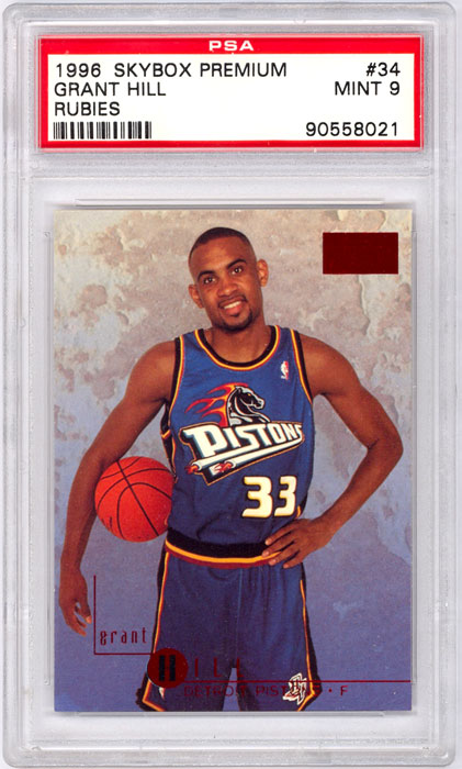 1996-97 Skybox Grant Hill Rubies #34 PSA 9
