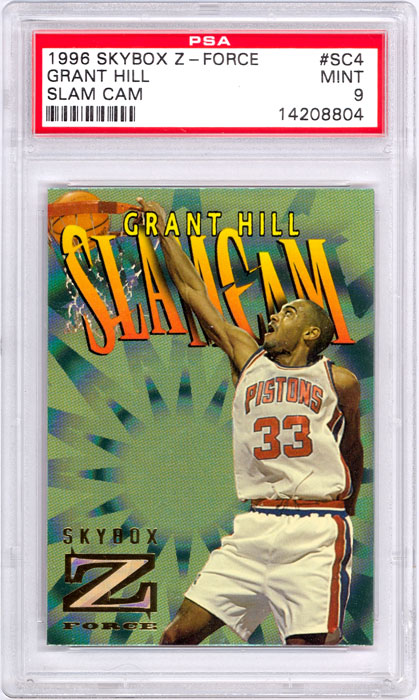 1996-97 Skybox Z-Force Grant Hill Slam Cam #SC4 PSA 9
