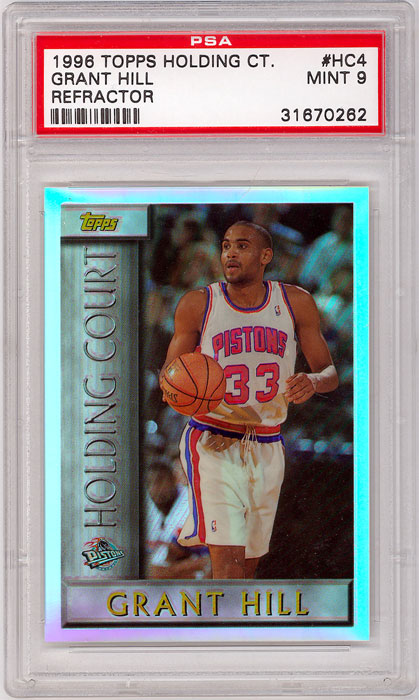 1996-97 Topps Grant Hill Holding Court Refractor #HC4 PSA 9
