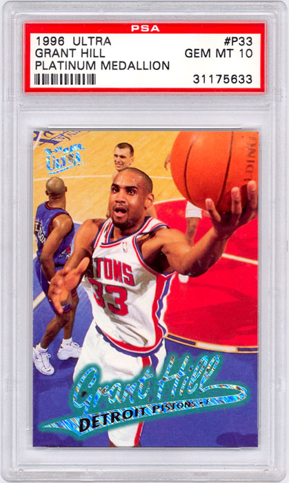 1996-97 Ultra Grant Hill Platinum Medallion #P33 PSA 10
