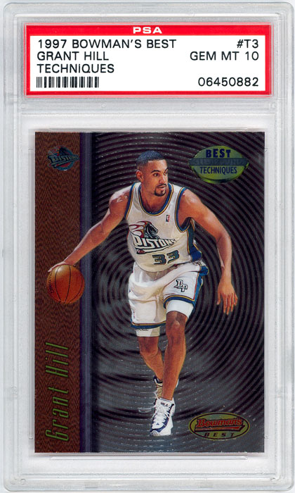 1997-98 Bowmans Best Grant Hill Techniques #T3 PSA10
