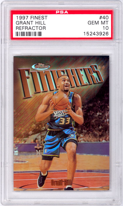 1997-98 Finest Grant Hill Refractor #40 PSA 10
