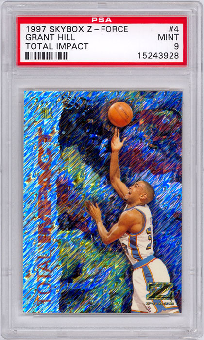 1997-98 Skybox Z-Force Grant Hill Total Impact #4 PSA 9
