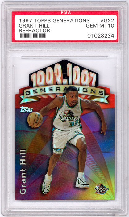 1997-98 Topps Grant Hill Generations Refractor #G22 PSA 10
