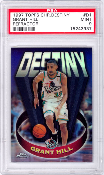 1997-98 Topps Chrome Grant Hill Destiny Refractor #D1 PSA 9
