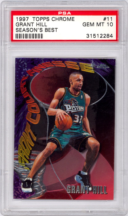 1997-98 Topps Chrome Grant Hill Season's Best #11 PSA 10
