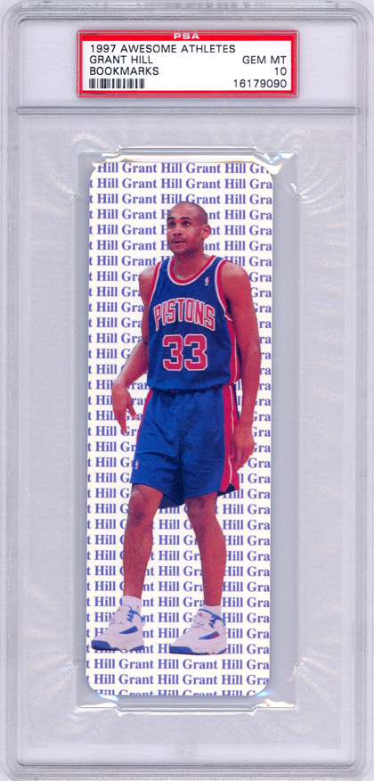 1997 Awesome Athletes Grant Hill Bookmark #NNO PSA 10
