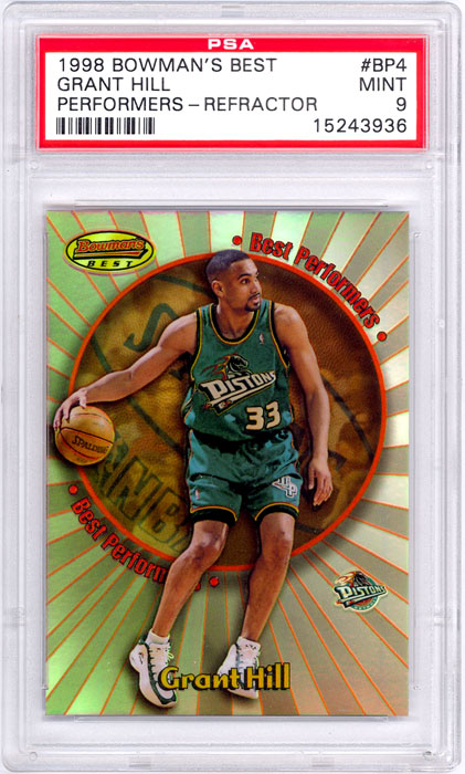 1998-99 Bowmans Best Grant Hill Performers Refractor #BP4 PSA 9
