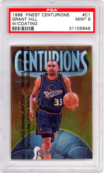 1998-99 Finest Grant Hill Centurions w/coating #C1 PSA 9
