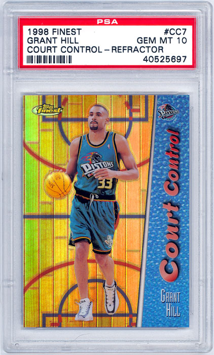 1998-99 Finest Grant Hill Court Control Refractor #CC7 PSA 10
