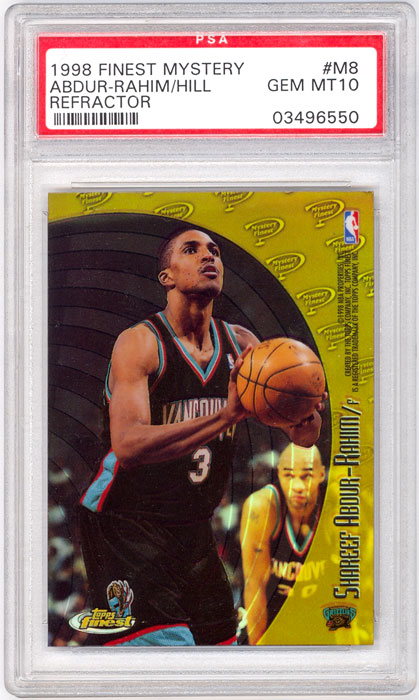 1998 Finest Grant Hill/Shareef Abdur Rahim Mystery Refractor #M8 PSA 10
