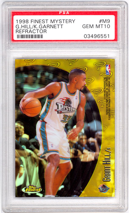 1998 Finest Grant Hill/Kevin Garnett Mystery Refractor #M9 PSA 10
