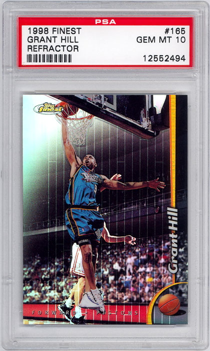 1998-99 Finest Grant Hill Refractor #165 PSA 10
