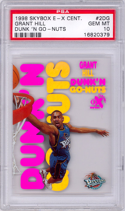 1998-99 Skybox E-X Century Grant Hill Dunk N Go Nuts #2DG PSA 10
