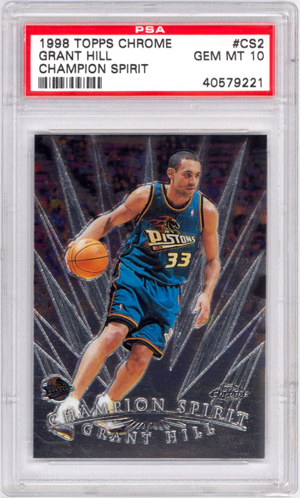 1998-99 Topps Chrome Grant Hill Champion Spirit #CS2 PSA 10
