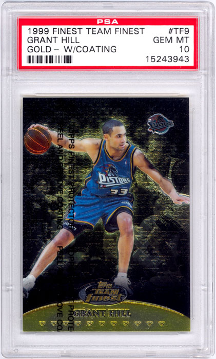 1999-00 Finest Grant Hill Team Finest Gold #TF9 PSA 10
